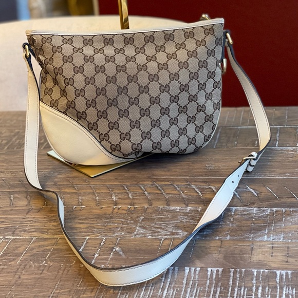 🌺 AUTH Gucci Monogram Crossbody Bag 🌺 BEAUTIFUL - Picture 9 of 16